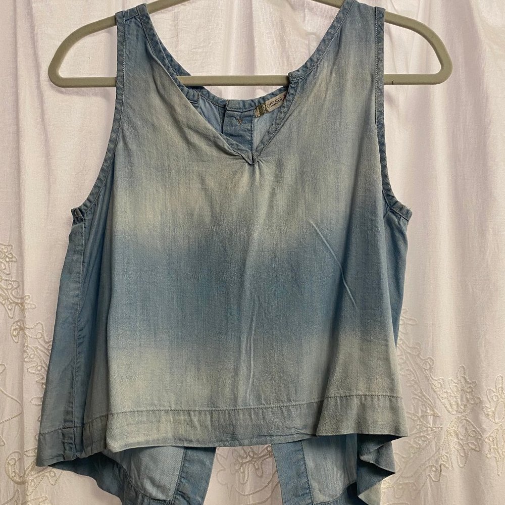 Chelsea & Violet Blue Jean Tank Top
